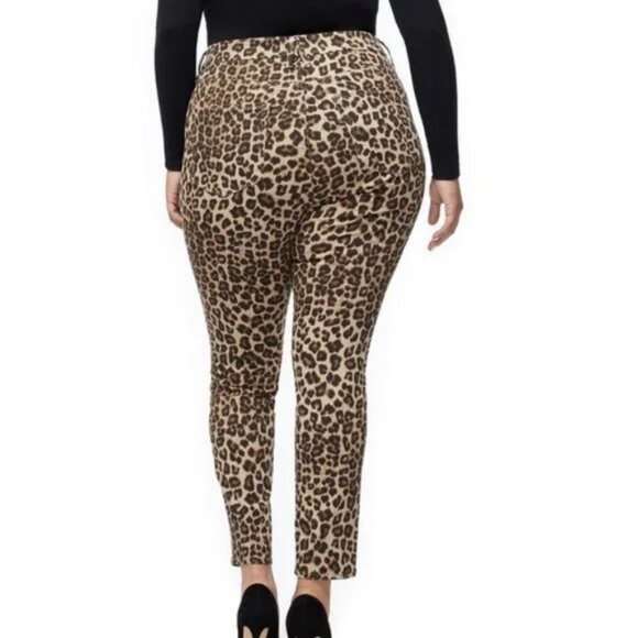 Good American "Good Waist" Cheetah Jeans - Picture 2 of 5